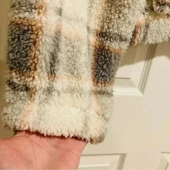 Pink Rose Girl’s Fleece Quarter Zip Sweatshirt Pullover Sweater Sz. Large NWOT - Picture 10 of 12